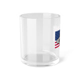P-40 Shark and 48 Star Flag Bar Glass