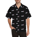 B-717 FDJ Logo Black Hawaiian Shirt