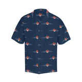 Auburn Tiger Wings Blue Hawaiian Shirt
