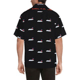 B-717 FDJ Logo Black Hawaiian Shirt