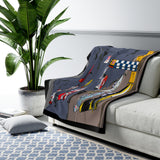 Reno Racing Jets Sherpa Fleece Blanket
