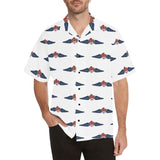 Auburn Tiger Wings White Hawaiian Shirt
