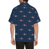 Auburn Tiger Wings Blue Hawaiian Shirt