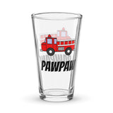 Pawpaw Fire Truck Shaker pint glass
