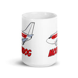 B-737 Janet "Moondog" White glossy mug