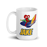 B-737 WN Jake White glossy mug
