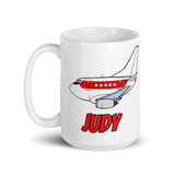 B-737 Janet "Judy" White glossy mug