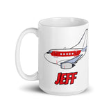 B-737 Janet "Jeff" White glossy mug