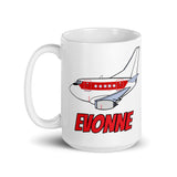 B-737 Janet "Evonne" White glossy mug