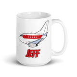 B-737 Janet "Jeff" White glossy mug