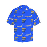 Convair 880 Delta Crown Logo Royal Blue Hawaiian Shirt (Model T58)