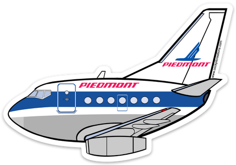 B-737-200 Piedmont New Sticker