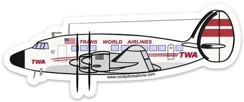 Lockheed Constellation TWA New Sticker
