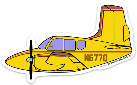 Travelair VSL N677Q Sticker