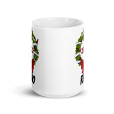 Christmas RINO White glossy mug