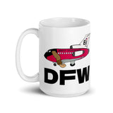 B-737 Knuckle Dragger BI DFW Mug