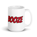 Christmas 2022 BOOZE White glossy mug