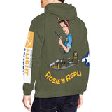 B-25 Rosie's Reply All Over Print Hoodie