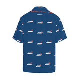B-717 FDJ Logo Blue Hawaiian Shirt