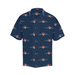 Auburn Tiger Wings Blue Hawaiian Shirt