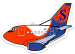 B-737 Sun Country Magnet