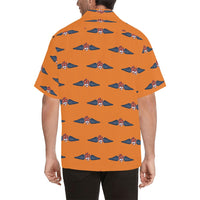 Auburn Tiger Wings Orange Hawaiian Shirt