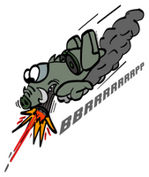 A-10 Cartoon Sticker