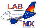 A-320 Allegiant LAS MX Sticker