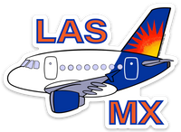 A-320 Allegiant LAS MX Sticker