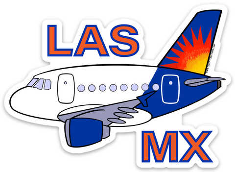 A-320 Allegiant LAS MX Sticker