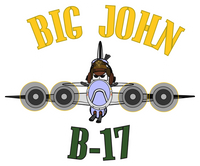 B-17 Big John Letters Sticker