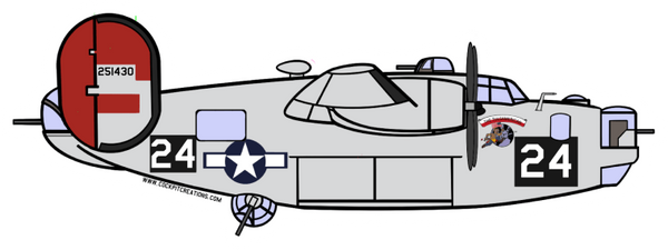 B-24 Tulsamerican Sticker