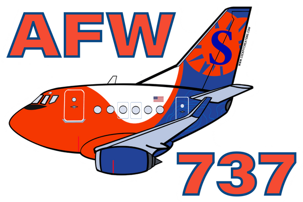 B-737 Sun Country AFW MTX Sticker