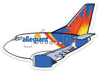 B-737 Max Allegiant Sticker