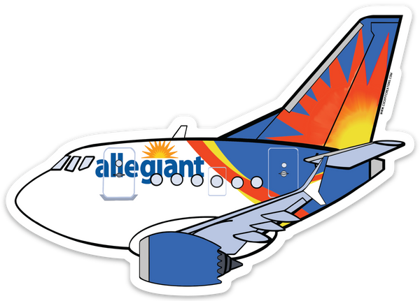 B-737 Max Allegiant Sticker