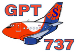 B-737 Sun Country GPT MTX Sticker