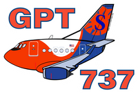 B-737 Sun Country GPT MTX Sticker