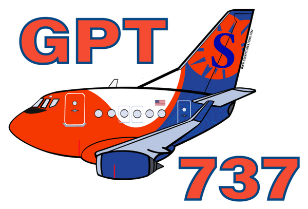 B-737 Sun Country GPT MTX Sticker