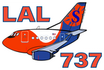 B-737 Sun Country LAL MTX Sticker