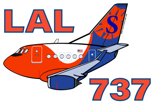 B-737 Sun Country LAL MTX Sticker