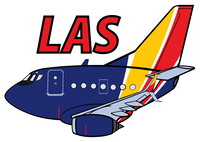 B-737 WN LAS Sticker