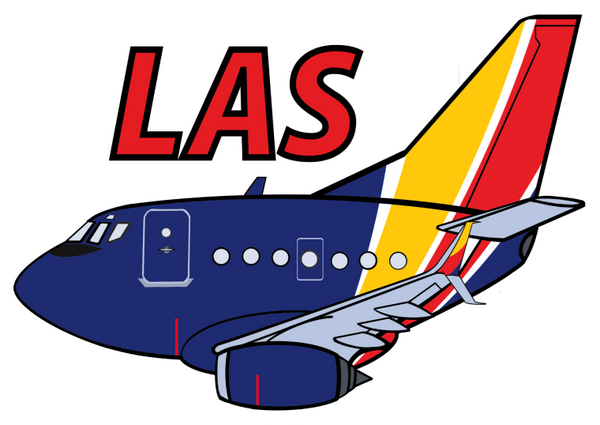 B-737 WN LAS Sticker