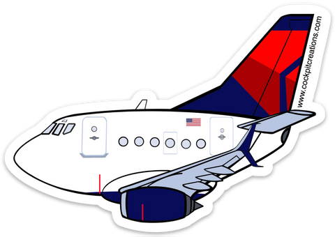 B-737 Mother D Sticker Small