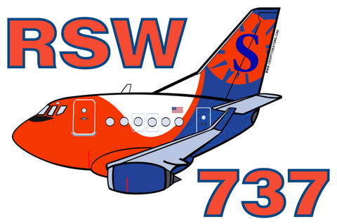 B-737 Sun Country RSW MTX Sticker