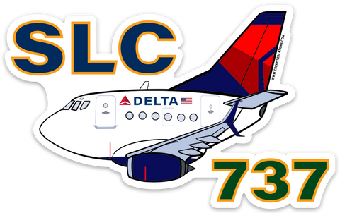 B-737 SLC Mother D Sticker
