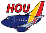 B-737 WN HOU Sticker