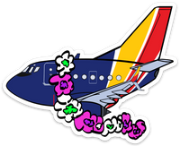 B-737 WN Lei Sticker