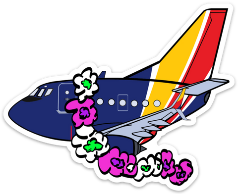 B-737 WN Lei Sticker
