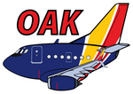 B-737 WN OAK Sticker