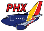 B-737 WN PHX Sticker